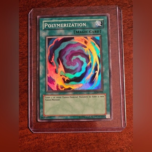 LOB-059 Polymerization Yu-Gi -Oh! Collectible Card  *MESSAGE ME TO MAKE A DEAL* - Picture 1 of 1